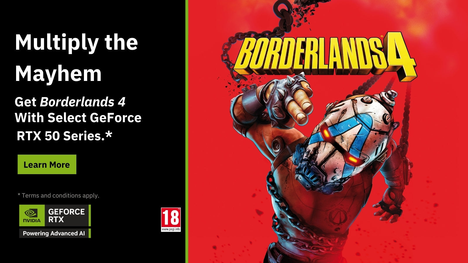 Multiply the Mayhem – Get Borderlands 4 With Select GeForce RTX 50 Series Multiply the Mayhem – Get Borderlands 4 With Select GeForce RTX 50 Series